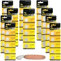 Exell Battery 51pc Essential Batteries Kit CR1632 CR1620 CR1616 CR2330 CR2430 & Watch Opener EB-KIT-126